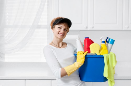 Professional Streatham cleaners working in a clean home