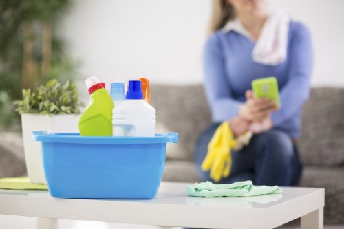 Local cleaners preparing a Streatham home for move out inspection