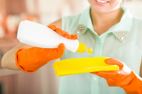 Staff training and safe cleaning procedures in progress